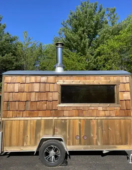 The Cabin Sauna - Premium mobile sauna rental with cedar construction and wood-fired heating